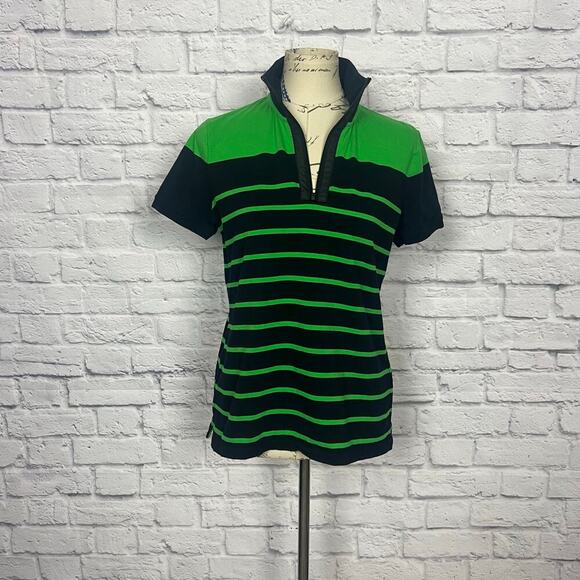 Lauren Active Ralph Lauren Black & Green Polo Shirt - Picture 1 of 8